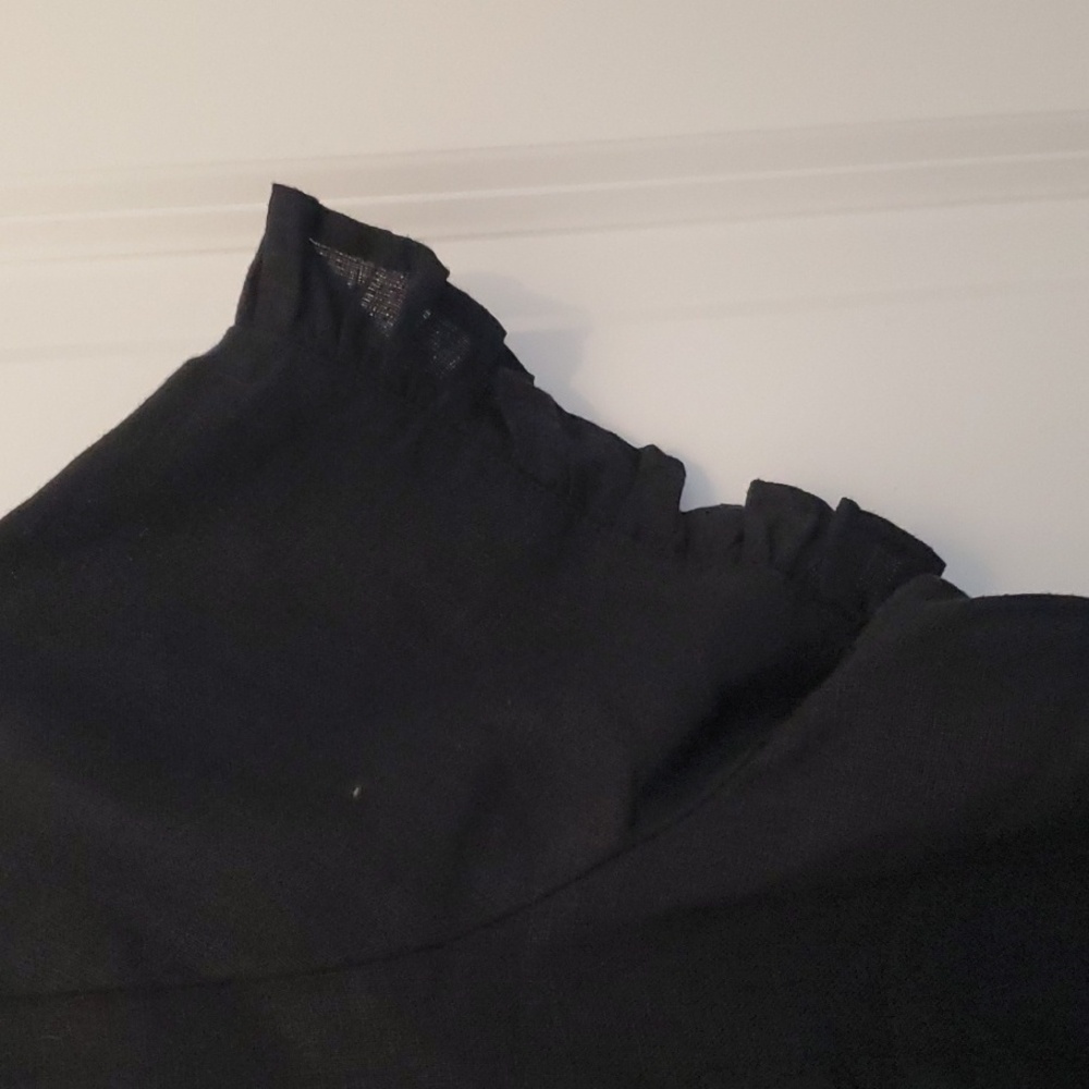 J.Crew, Short Sleeve Blouse, Size M, Black - Picture 5 of 13